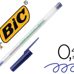 Bolígrafo Bic ecolutions Roundstic tinta azul